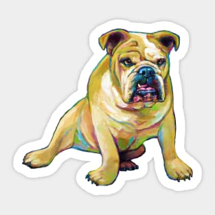 Big Boy the Bulldog by Robert Phelps Sticker